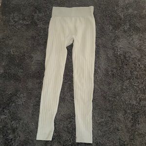 grey fleece leggings, size S